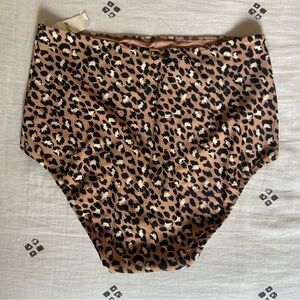 Aerie Leopard Print High Waisted Bikini Bottoms